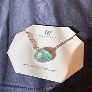 Aqua Gemstone Necklace